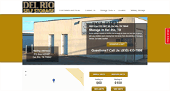 Desktop Screenshot of delrioselfstorage.com